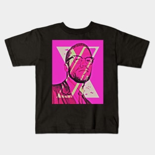 Malcolm X Pink Kids T-Shirt